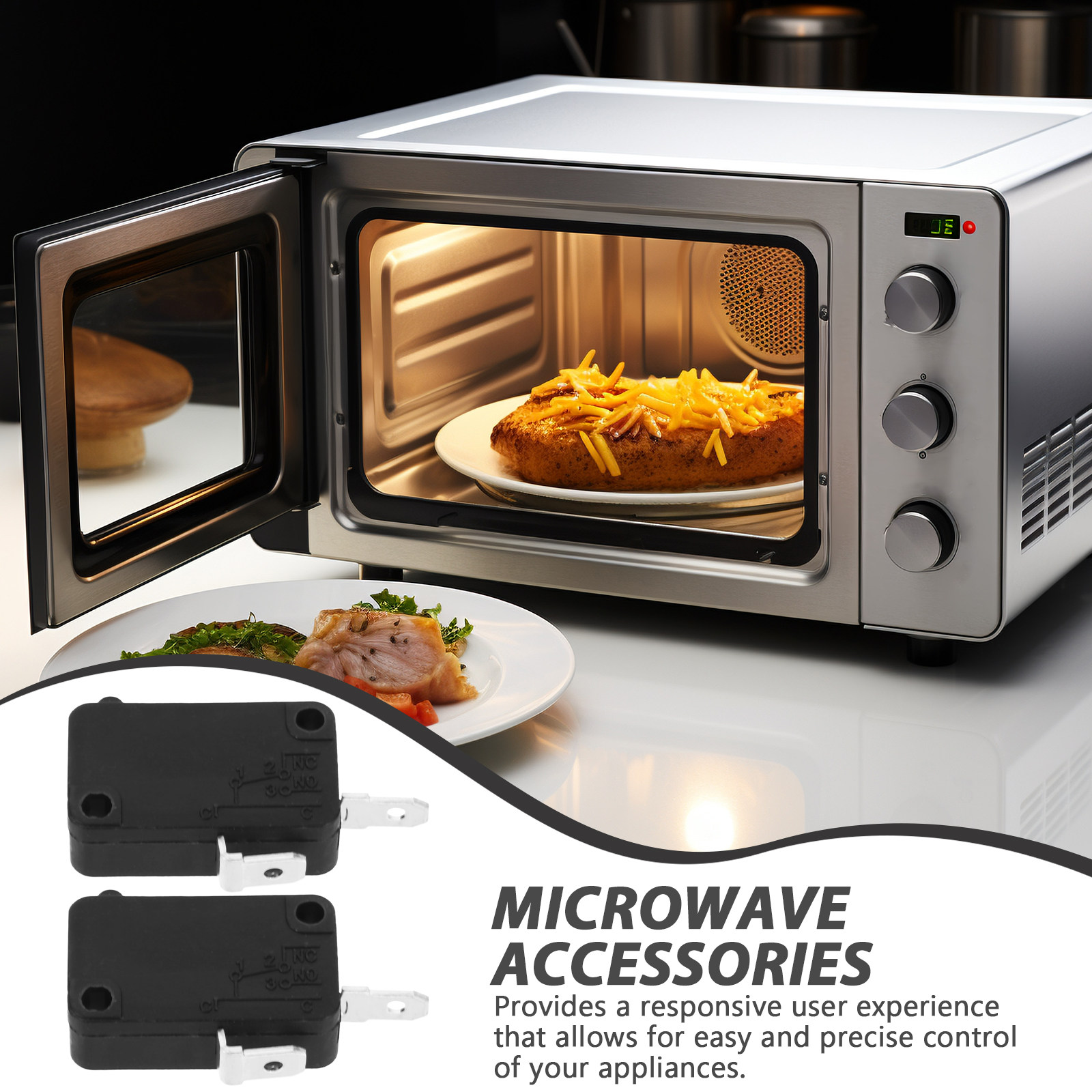 2Pcs Micro Switch Normally Ope - Microwave Oven review and price