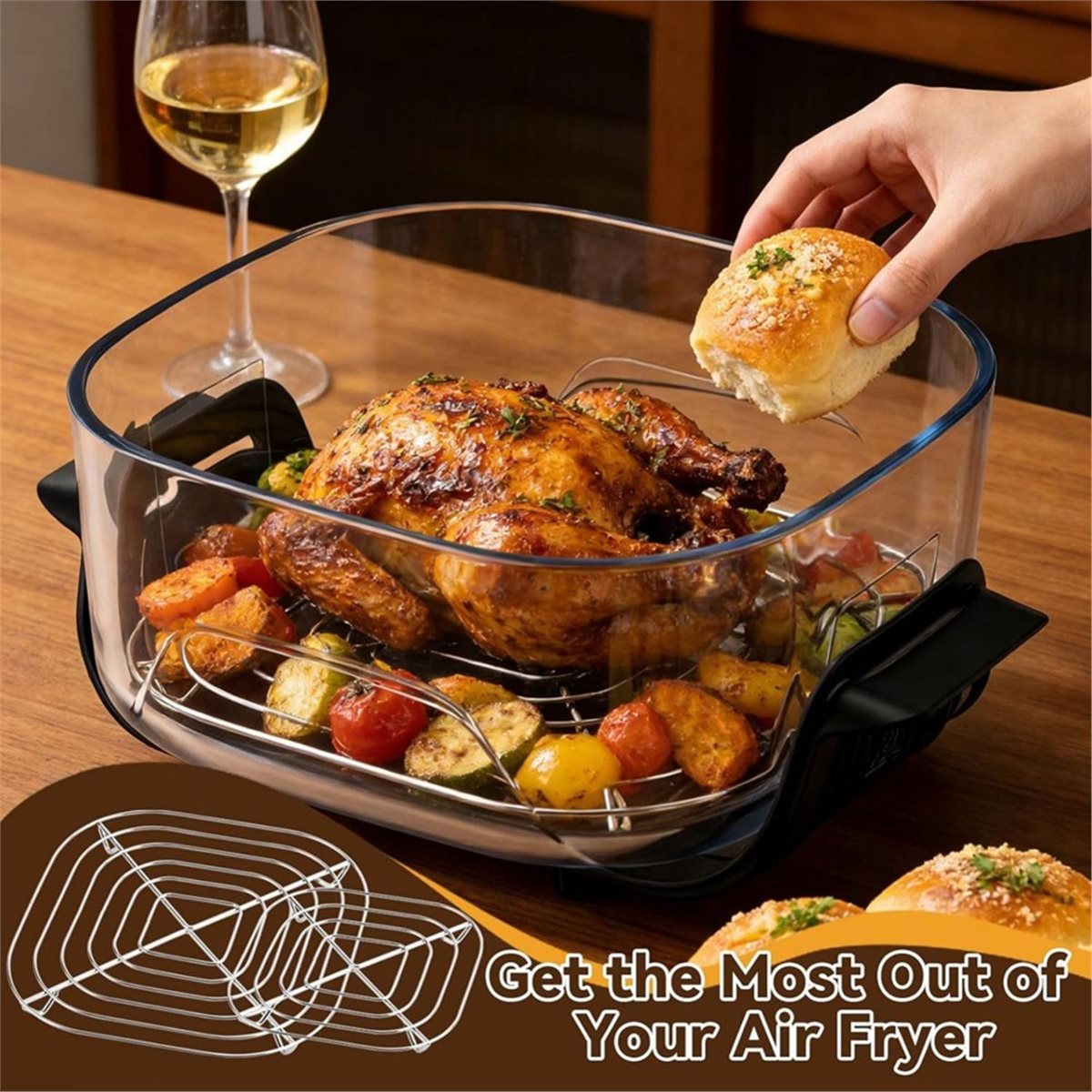 update. 3PCS Stainless Steel R - Air Fryer review and price